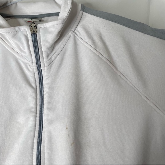 ALO Yoga CoolFit White Grey Zipper Jacket - Picture 2 of 11